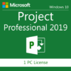 Microsoft Project Professional 2019 ของแท้ 100%