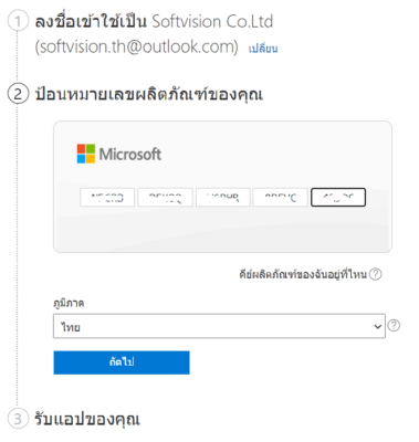 คีย์ office 2019 pro เเท้ softvision