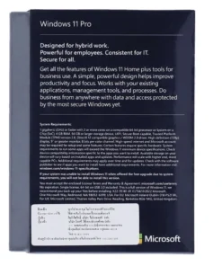 Windows 11 pro FPP ของเเท้ ด้านหลัง
